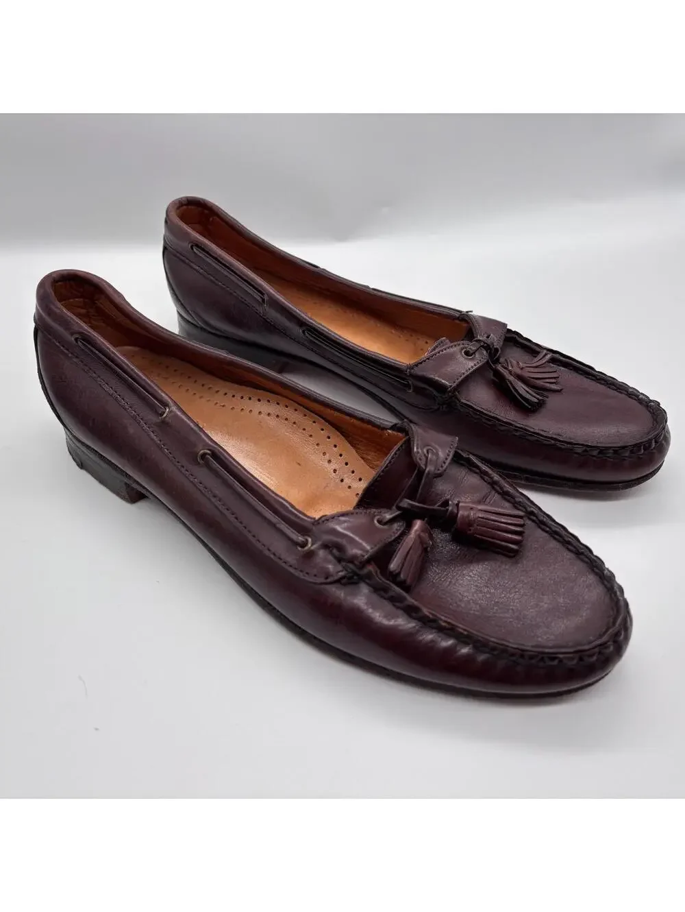 Cole Haan Leather Loafers Size 8.5M Pinch Tassel Business Preppy Classic